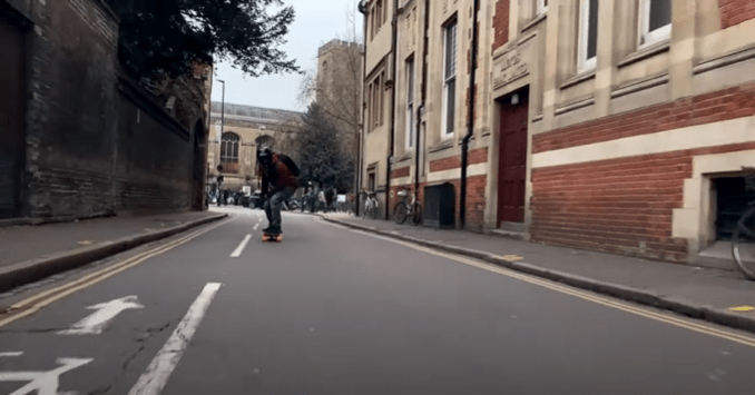 is electric skateboarding exercise
