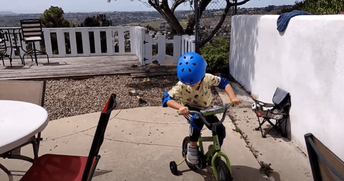 toddler helmet and pads